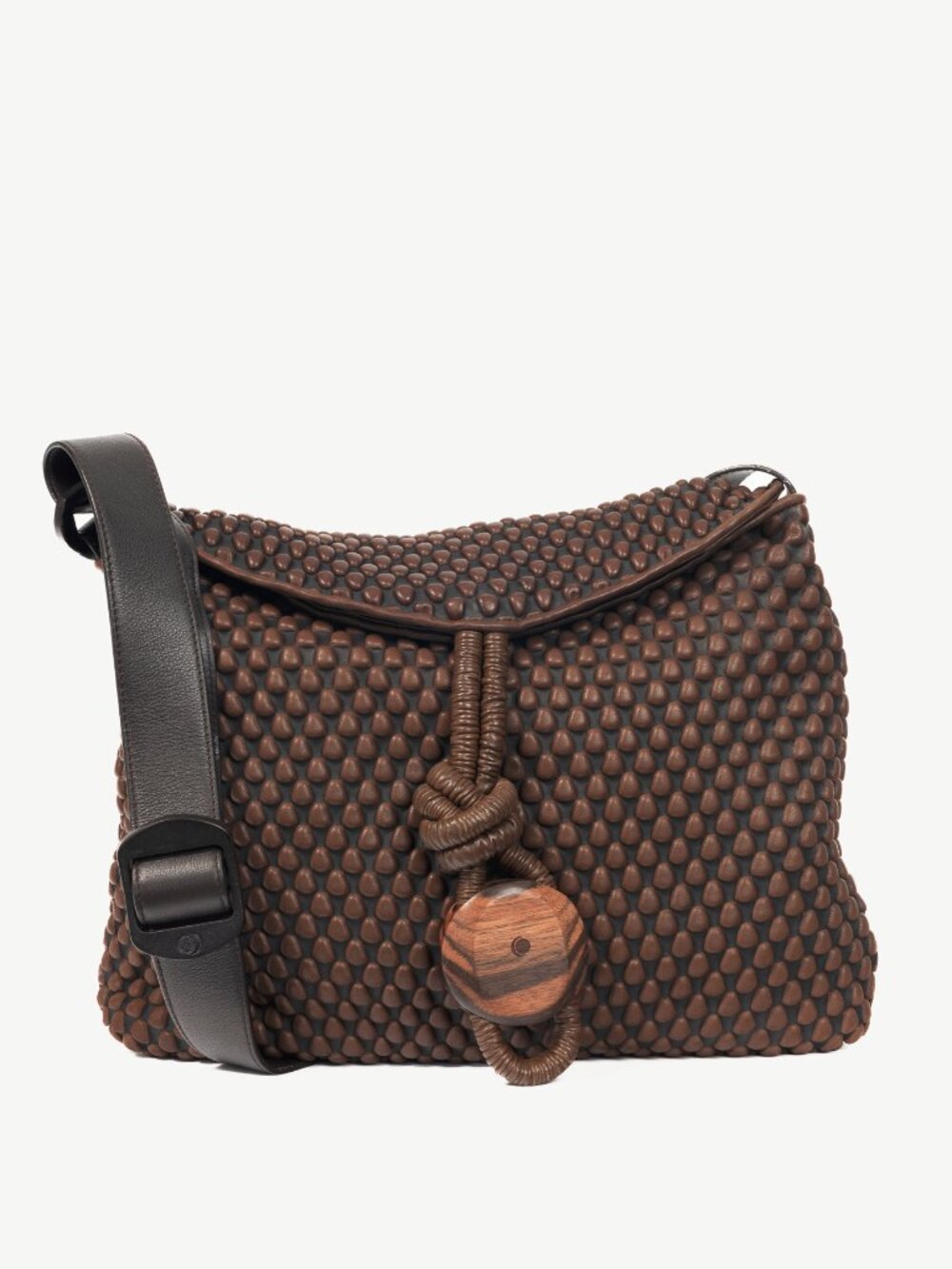 Tissa Fontaneda Biker Chic Cafe Bubble Leather Crossbody